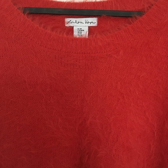 Red Fuzzy Sweater - Picture 3 of 4